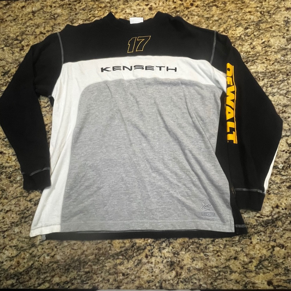 Chase Authentics Matt Kenseth 17 DeWalt Racing Shirt Men Large Long Sleeve Black